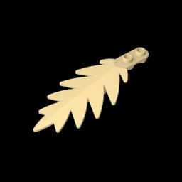 Gobricks GDS-1440 Plant,Tree Palm Leaf Small 8 x 3 compatible with lego 6148 children's Educational Building Blocks Technical