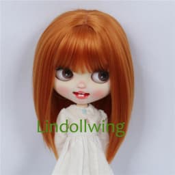 9-10 inch Blyth Wig Short Straight Brown Hair