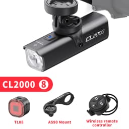 TOWILD CL2000 Bicycle Light With Cut-off Line Beam 2000LM Rechargeable 5000mAh Led Bike Front Lights IPX6 MTB Cycling Headlights