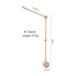 Wooden Mobile Bracket 0-12 Months Toy Crib Bell Floor Stand Newborn Crib Bell Hanging Stand Baby Crib Bell Stand Baby Rattle Toy
