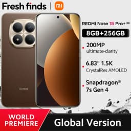 【World Premiere】Xiaomi Redmi Note 15 Pro+ 5G Global Version Snapdragon® 7s Gen 4 NFC 6.83" CrystalRes AMOLED display 6500mAh