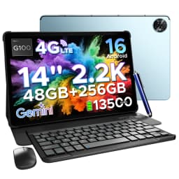 DOOGEE Tab E3 Max 2 IN 1 Tablet PC Android 16 Gemini AI 14'' 2.2K Display 48GB(8+40) RAM 256GB ROM 13500mAh Battery Smart Pads