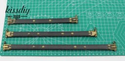 KISSDIY 5PCS 20 25 30CM Metal Internal Flex Purse Frame with Loops Bag Accessories Spring Clasp