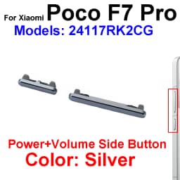 For Xiaomi Poco x7 Poco x7 f7 Pro On Off Power Volume Side Button Volume Power On Off Key Side Button Flex Cable Repair Parts