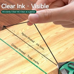 DGEV Line Box Woodworking Marking Gauge Construction Site Line Laying Tool Drop-Resistant Line Marking Tool 30m Line Quick Retra