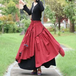 TIYIHAILEY-Women's Plaid Irregular Skirts, Long Maxi, Elastic Waist, Cotton Linen, Chinese Style, S-2XL, Autumn, New 2026