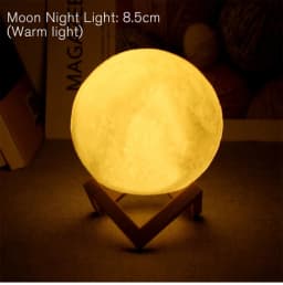 LED Night Light 3D Print Moon Lamp With Stand And Battery Color Change Bedroom Decor Moon For Kids Gifts Lampara De Luna