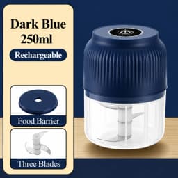 250ml Mini Wireless USB Rechargeable Electric Vegetable Chopper Garlic Crusher Food Chopper for Kitchen Gadgets for Garlic