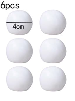 6Pcs Transparent Soft TPR Empty Ball Skins DIY Handmade Bubble Squishy Toy for Stress Relief Squeeze Fidget Toy Crafts Making