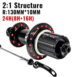 ARC Road Bike Hub Set 4 Pawls 48 Clicks High-Engagement 100/130MM NBK Sealed Bearings 20/24 Holes V-Brake 8-11 Speed Ultralight