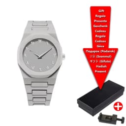 Classic Middle Eastern Arabic Numeral Dial Blue Gold Quartz Watch for Men's Casual TPU Plastic Waterproof Watch Can Customize