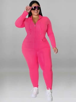 Plus Size Women 2 Piece Set Outfit Stretchy Hoode and Pant Trouser Suits New in Matching Sets Fall Workout Outfits Tracksuit