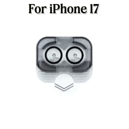 1-3Sets Easy Install Clear AR Lens Cap For iPhone 18 17 Pro Max Duo 17Air 18Pro 18PM Dust Free Camera Protector Tempered Glass