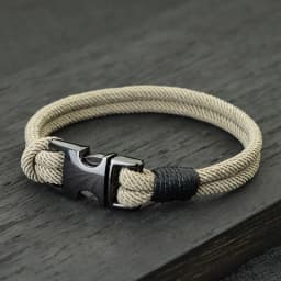 Fashion Mens Bracelet Double Layer Spring Buckle 4mm Nylon Rope Braclet Homme Leisure Accessories Hiphop Braslet Gift For Him