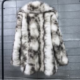 Women Faux Fur Coats Jackets Turn Down Collar Mid Length Coat Thick Warm Y2k Streetwear Jacket Elegant Outerwear Autumn Winter