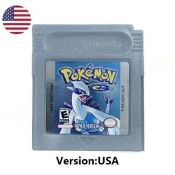 %Many style pokémon cards Red Blue Crystal Golden Green Silver Yellow GBC Game Card 16Bit Video Game CartridgeConsole Card GB/SP