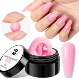 AWStorG Hema Free Poly Nail Gel 30ML Acrylic Gel Finger Extension Transparent Nail Art Extension Quick Building Soak Off UV