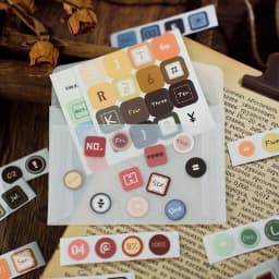 4pcs/lot Kawaii Scrapbook Stickers Trace Labeling DIY Journaling Scrapbooking Supplies Decorative Stationery Sticker