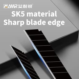 AMR 10//30/50 PCS Replaceable Knife Blade 18mm/9mm Width Metal For Home School Suplie Art Craft Paper Box Cutting Utility Knife