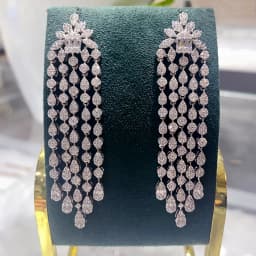 GODKI 2026 Luxury Trendy Link Chain Long Drop Earrings Cubic Zircon Earrings For Women Drop Earrings Brincos Fashion Jewelry