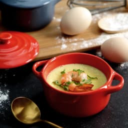 JUSTINLAU Ceramic Double Ear Bowl Mini Ceramic Glazed Baking Bowl Breskfast Steamed Egg Pudding Bowl Soup Bowls Microwave Oven
