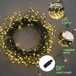 36M Cluster LED Christmas String Lights Outdoor Decoration Garden Tree Waterproof Lamp For Halloween Party Home Holiday Lighting