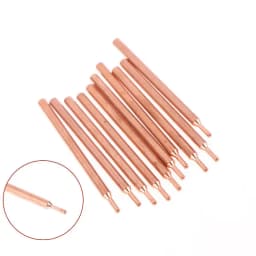 2/5/10Pcs 3mm Purple Copper Oxide Electrode Heads, 18650 Battery Spot Welding Needles, Double-Head Tips