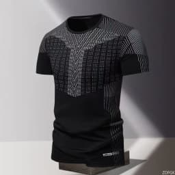 Summer Quick Drying Clothes 3D Printed Men's T-shirt, Oversized Loose Round Neck Short Sleeved Shirt