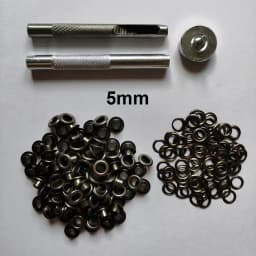 100Set Eyelets Black Nickel 4~14mm and 3Pcs Eyelet Punch Die Tool Set Metal Button for DIY Leather Craft Clothing Shoes Belt Bag