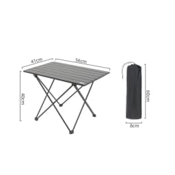 Aluminum Alloy Outdoor Camping Folding Egg Roll Table Durable High Aesthetic Value Compact Camping Table