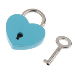 1Set Heart Shape Padlocks Luggage Hardware Locks With Key Lock For Travel Wedding Jewelry Box Diary Book Suitcase Christmas Gift