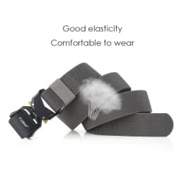 VATLTY New Casual Elastic Belt for Male Quick Release Alloy Buckle Tactical Outdoor Belt Men's Blue Stretch Belt