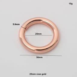 10-50pieces 5 colors 20mm 3/4'' rose gold color die casting O rings for chains bag close round ring purse accessories