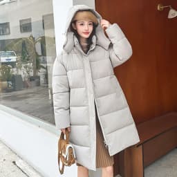 Korean Fashion 2026 Winter New Solid Color Long Sleeve Hooded Cotton Jacket Women's Fashion Versatile Simple Warm Casual Jacket