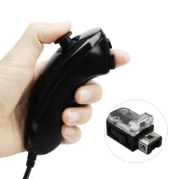 5 Colors Wired Nunchuck For Nintendo Wii Game Controller Hand Curved Game Handle Controller Nunchuk For Wii Gamepad Accessories