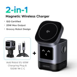 UGREEN UNO Qi2 15W Magnetic Wireless Charger Charging Stand With Cable For iPhone 16 17 Pro Max For MagSafe Fast Charger