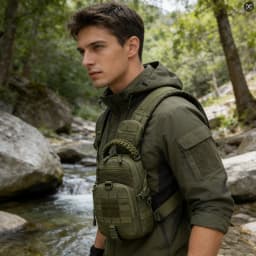 Outdoor Port Bag Pack Tactical Backpack Sling Shoulder Backpack Tactical Bag for Every Day Carry Commuting Chest Bag
