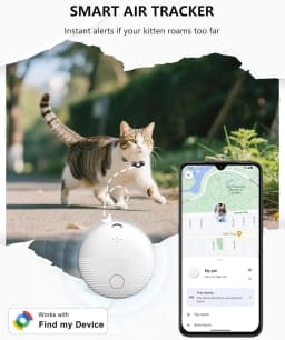 Smart Location Tag Works with Google Find Hub Android Bluetooth Anti-Lost Tracker With Cat Collar Item Finder Wallet Pets Bags