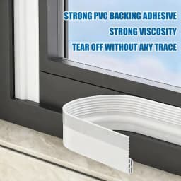 1M Self Adhesive Weather Stripping Seal Strip for Sliding Windows Door Windproof Soundproof Dustproof Insect Proof Easy Install