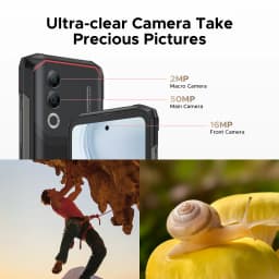 Phone robust DOOGEE Blade20 Turbo 5G Android 15 Gemini AI Smartphones 32 Go dual camera mAh NFC