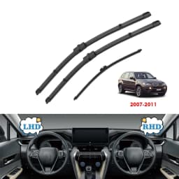 Front Rear Wiper Blades Set For BMW X5 E70 2006-2013 Windshield Windscreen 24"+20"+15" xDrive 35d 40d Car Accessories Cover 2011