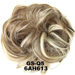Zolin Synthetic Messy Curly Hair Bun Scrunchie Chignon Donut Elastic Rope Rubber Band Hair Bun Pad Updos Hairpiece