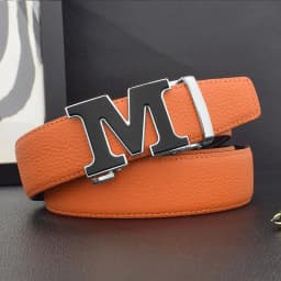 High Quality Designers Letter M White Leather Belt Men Luxury Famous Young Men Cowhide Brand Jeans Relaxed Jeans Mode Man Belt