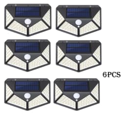 1-12 Pack Solar Lights Outdoor 100 LED Wall Lamp Motion Sensor Lights Waterproof Solar Street Light for Garden Porch Yard Garage