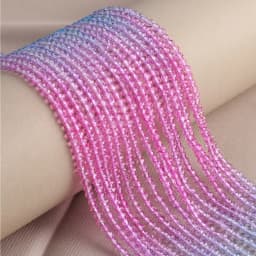 125 Pieces Spinel Bead Crystal Beads Loose Exquisite appearance DIY Jewelry Making Bracelet Necklace Accessories 3mm Length 38cm