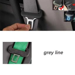 Universal Car Seat Belt Buckle Clip Protector Leather Interior Button Case Anti-Scratch Cover Safety Accessories