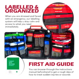 M Molle Professional First Aid Kit Full /Empty Emergency Survival Kit Trauma Bag for Cycling Camping Hiking Travel Outdoor IFAK