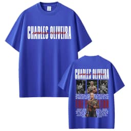 Limited Do Bronx Charles Oliveira Retro Graphic T Shirt Men's Clothing 100% Cotton Oversized T Shirts Fashion Trend Cool T-shirt