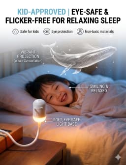 WACUAAO 10-in-1 Galaxy Projector Planetarium 360° Flexible Night Light Heart Moon Saturn Zodiac Aesthetic Bedroom Decor Gift