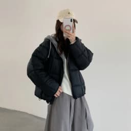 2026 Winter New Solid Color Long-sleeved Cotton Jacket Women's Fashion Versatile Hooded Bread Loose Korean Version Thick Coat